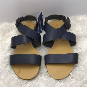 Blue sandals